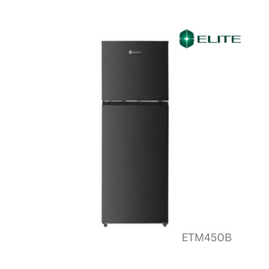 Elite Refrigerator Tm 356L, 12.6Cft, Electronic Control, Led Light, Recessed Handle, Wire Shelf Lock And Key - Dark Gray