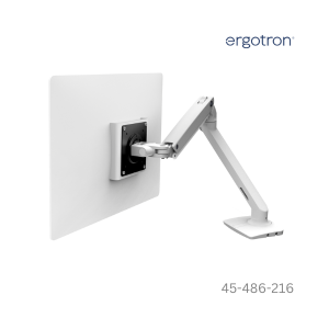 Ergotron MXV Desk Monitor Arm - White - 45-486-216