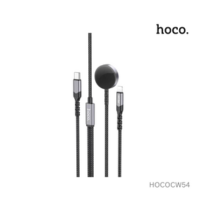 Hoco 2 In 1 Charging Cable iP + Iwatch - CW54 - Black