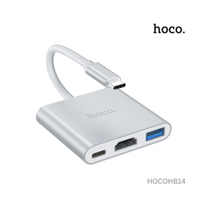 Hoco Easy Use Type-C Adapter Type-C To USB3.0 + Hdmi+Pd - HB14