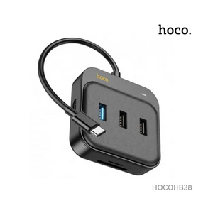 Hoco Easy Link 7-In-1 Multiport Adapter Hdtv + Sd/Tf + USB3.0 + USB2.02 + PD100W - HB38