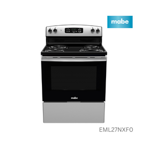 Mabe Electric Cooker Free Standing 76Cm 4 Coil Burner Electric Ignition 1.5Kw & 2.6Kw Burners 141.6L Oven
