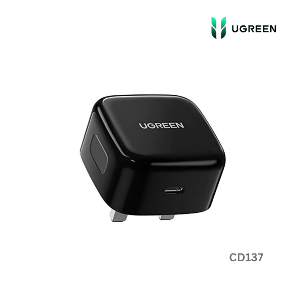 UGREEN PD20W Fast Charger Black UK CD137
