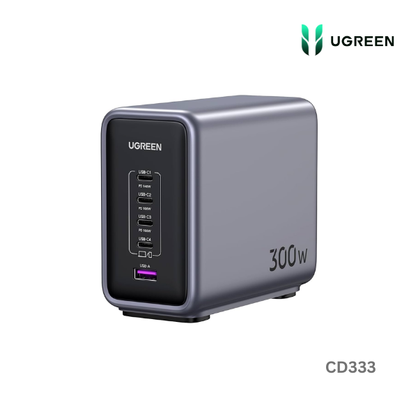 UGREEN Nexode 300W 5-Port PD GaN Fast Charger UK CD333