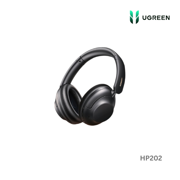 UGREEN HiTune Max5 Hybrid Active Noise-Cancelling Headphones Black HP202