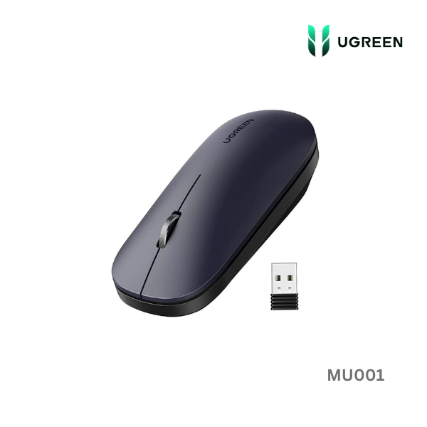 UGREEN Portable Wireless Mouse (Black) MU001