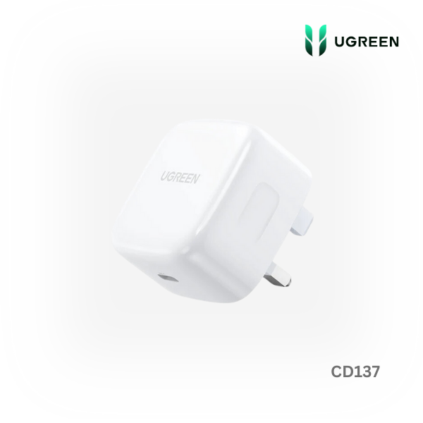 UGREEN PD 20w Fast Charger UK (White) CD137