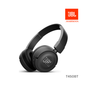 JBL T450BT Wireless On-Ear Headphones with Built-in Remote and Microphone