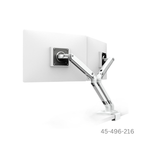 Ergotron MXV Desk Dual Monitor Arm - White - 45-496-216