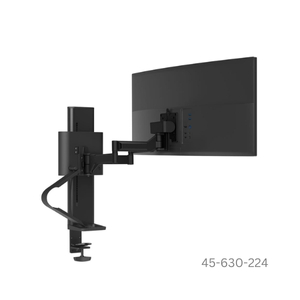Ergotron TRACE Single Monitor, Panel Clamp, Matte Black - 45-630-224