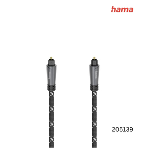 Hama Audio Optical Fibre Toslink Cable 1.5 m - Metal | 205139