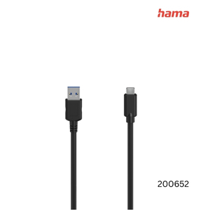 Hama USB-C Cable USB-C Plug | USB-A Plug USB 3.2 Gen 1 5 Gbit/s 1.50 m | 200652