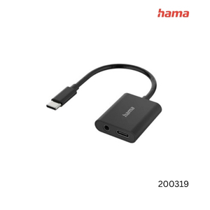Hama Audio Adapter 2 in 1 USB-C Plug - 3.5 mm Jack / USB-C Socket Audio + Cha | 200319
