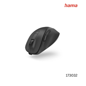 Hama MW-500 Recharge Optical 6-Button Wireless Mouse Battery Ergonomic Black | 173032