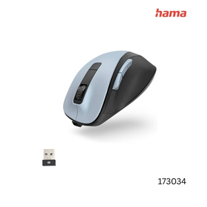 Hama Optical 6-button wireless mouse "MW-500 Recharge" rechargeable battery ergonomic Polar Blue | 173034