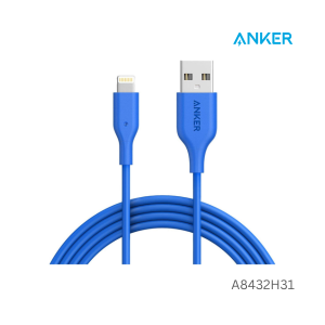 Anker -PowerLine II Lightning (0.9m) (Blue)