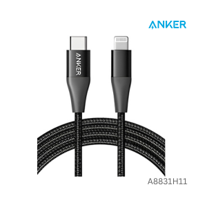Anker PowerLine III USB-C to Lightning (0.3m/1ft) -Black