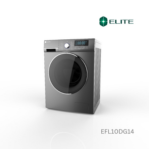 Elite Washer Fl 10Kg 1400Rpm 16 Programs Memory Delay Child Lock Dark Grey