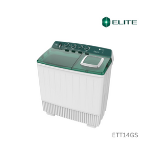 Elite Washer Tt 14Kg 15Min Wash Time 5Min Spin Time Lint Filter Caster Green & Silver