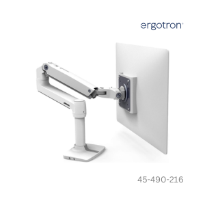 Ergotron LX Desk Monitor Arm  - white - 45-490-216