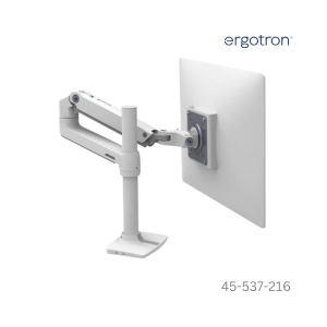 Ergotron LX Desk Monitor Arm, Tall Pole –White - 45-537-216