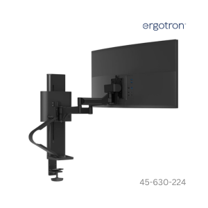 Ergotron Ergotron TRACE Single Monitor, Panel Clamp, Matte Black - 45-630-224