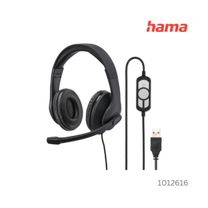 Hama HS-USB300 PC Office Headset USB - Black