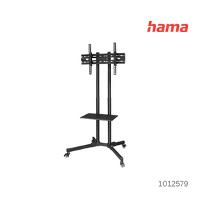 Hama Trolley 70-inch TV Wall Bracket and Stand, 178 cm, 40Kg- Black