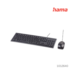 Hama Cabled Cortino Keyboard&Mouse Set