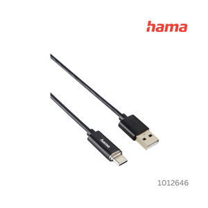 Hama USB-A to Type-C Charging-Data Cable 1.5 m - Black