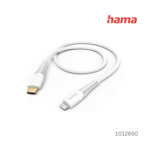 Hama Type-C to Lightning Fast Charging-Data Cable 1.5 m - White