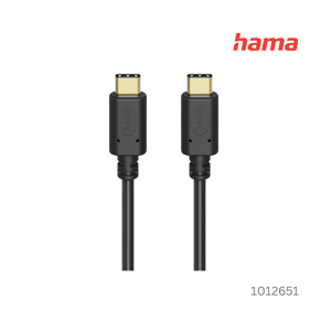 Hama Type-C to Type-C Fast Charging-Data Cable 1.5 m - Black