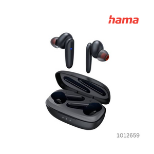 Hama Passion Clear TWS Bluetooth Earbuds, ANC - Black