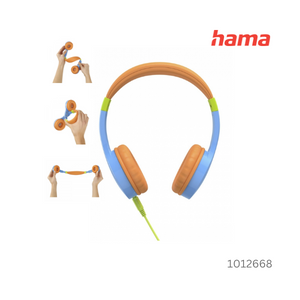 Hama Kids Guard Flexible Volume Limiter Children's Headphone - Blue