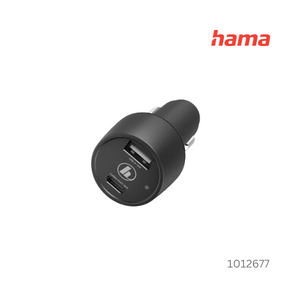 Hama Car Charger USB-A/USB-C PD 30 W - Black