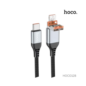 Hoco Viking 2 in 1 Charging Data Cable USBType-C To Type C U128