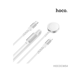 Hoco 2-In-1 Charging Cable iPhone + Iwatch - CW54 - White