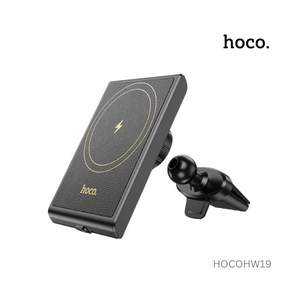 Hoco Precious Magnetic Wireless Fast Charging Car Holder Air Outlet - HW19