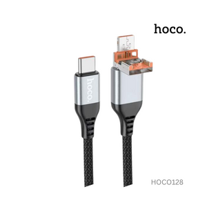 Hoco Viking 2-In-1 Charging Data Cable USB/Type-C To Type-C - U128
