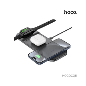 Hoco Step 3 In 1 Wireless Fast Charger i-Watch  - CQ5