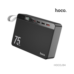 Hoco Overlord 22.5W Fully Compatible Power Bank 75000Mah - J94