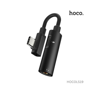 Hoco Type-C 2 In 1 Audio Converter - LS19