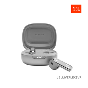 JBL Live Flex True Wireless Noise Cancelling Earbuds - Silver