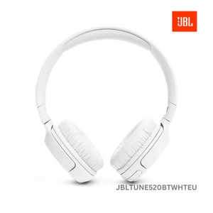 JBL Tune 520BT On-Ear Wireless Headphones - White