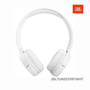 JBL Tune 570BT Pure Bass Wireless Over-Ear Headphone -White