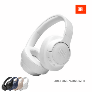 JBL Tune 760NC Wireless Over-Ear Noise Cancelling Headphones - White