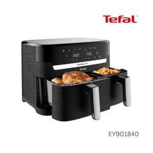 Tefal Dual Easy Fry 2700 W Black & Ss 8.3L