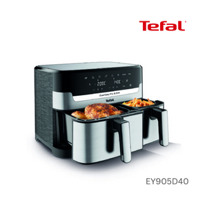 Tefal Dual Easy Fry & Grill 2700W Black Ss 8.3L