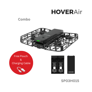 HOVERAir X1 Combo Pocket-Sized Self-Flying Camera - Black