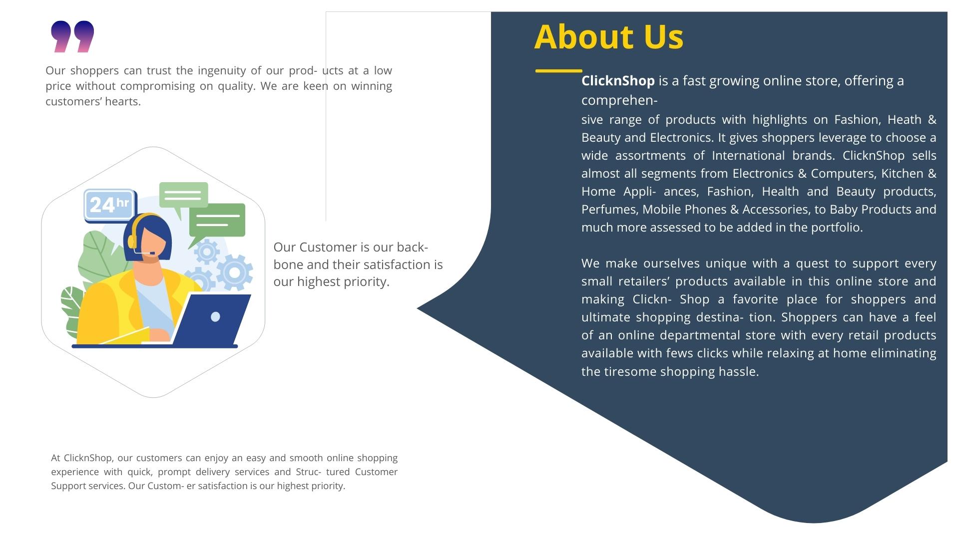 ClicknShop Online - our services